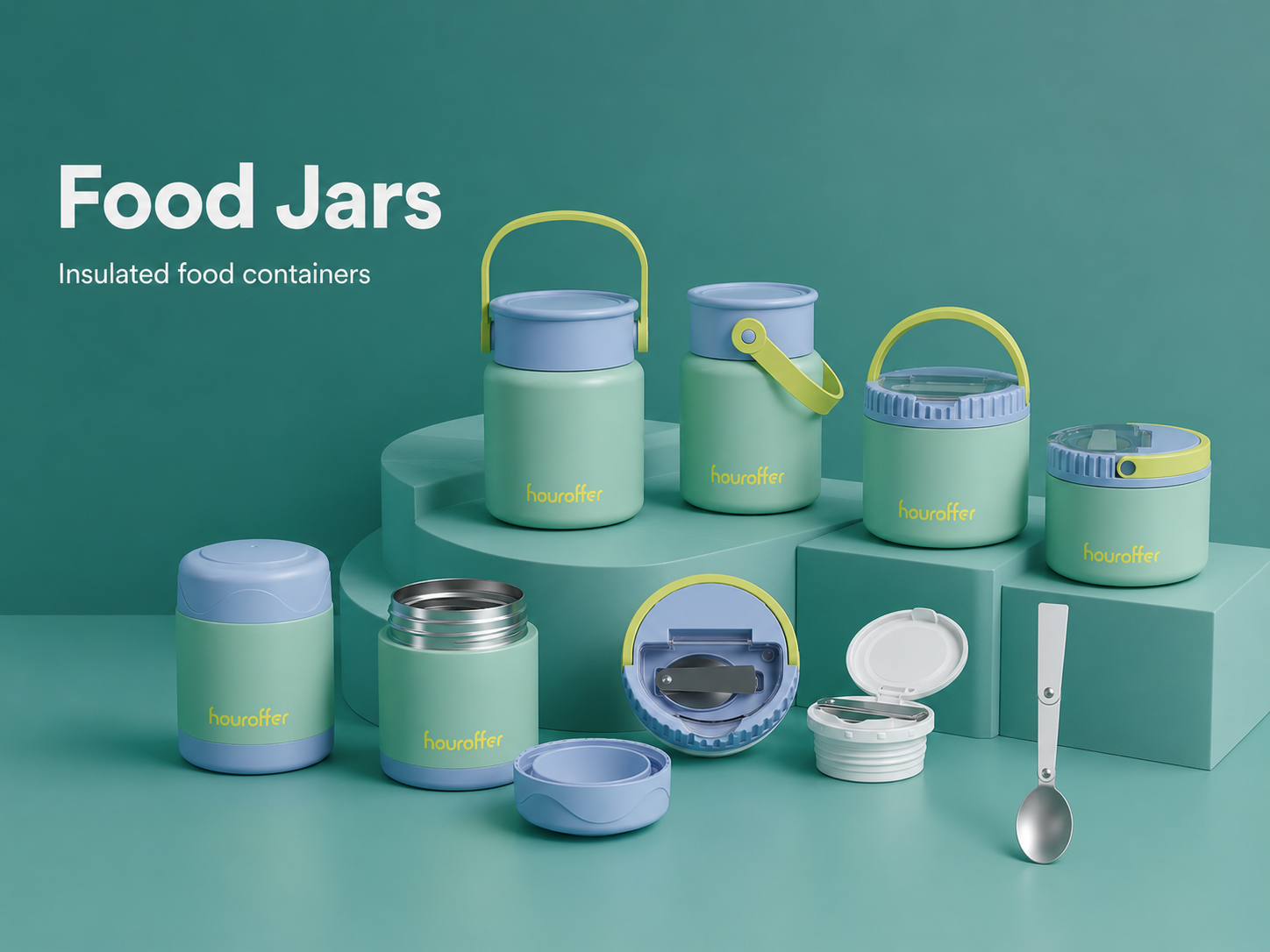 Food jars and lunch containers collection
