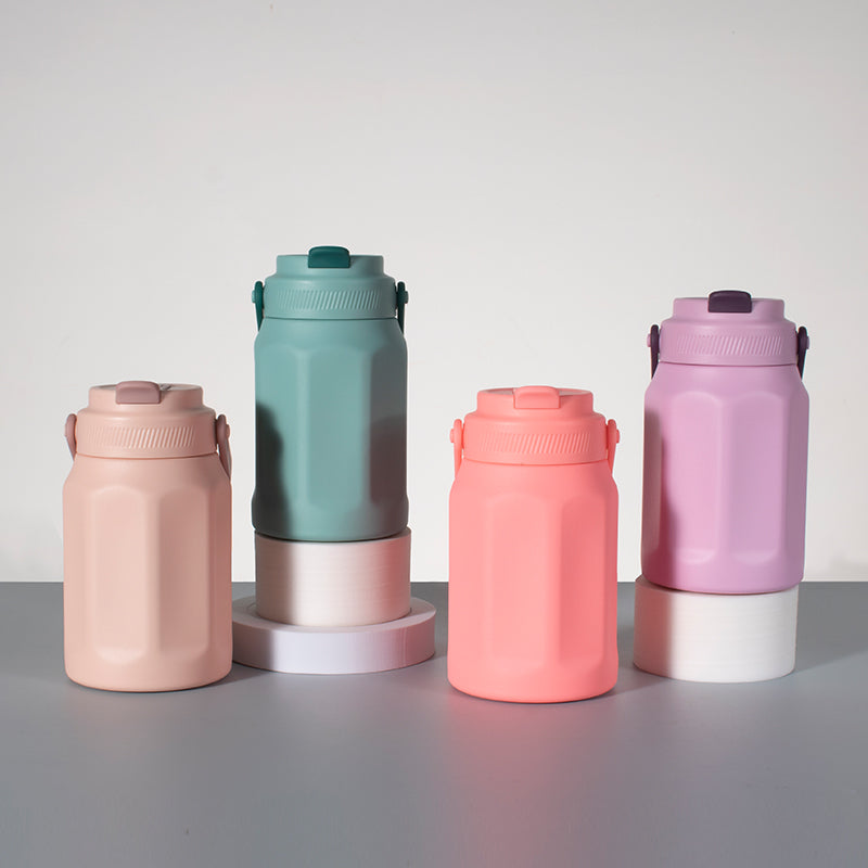 GW-S057 octagon shape double wall stainless steel vacuum sports bottle