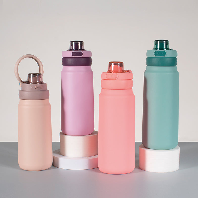 GW-S056 flip-up lid double wall stainless steel vacuum bottle