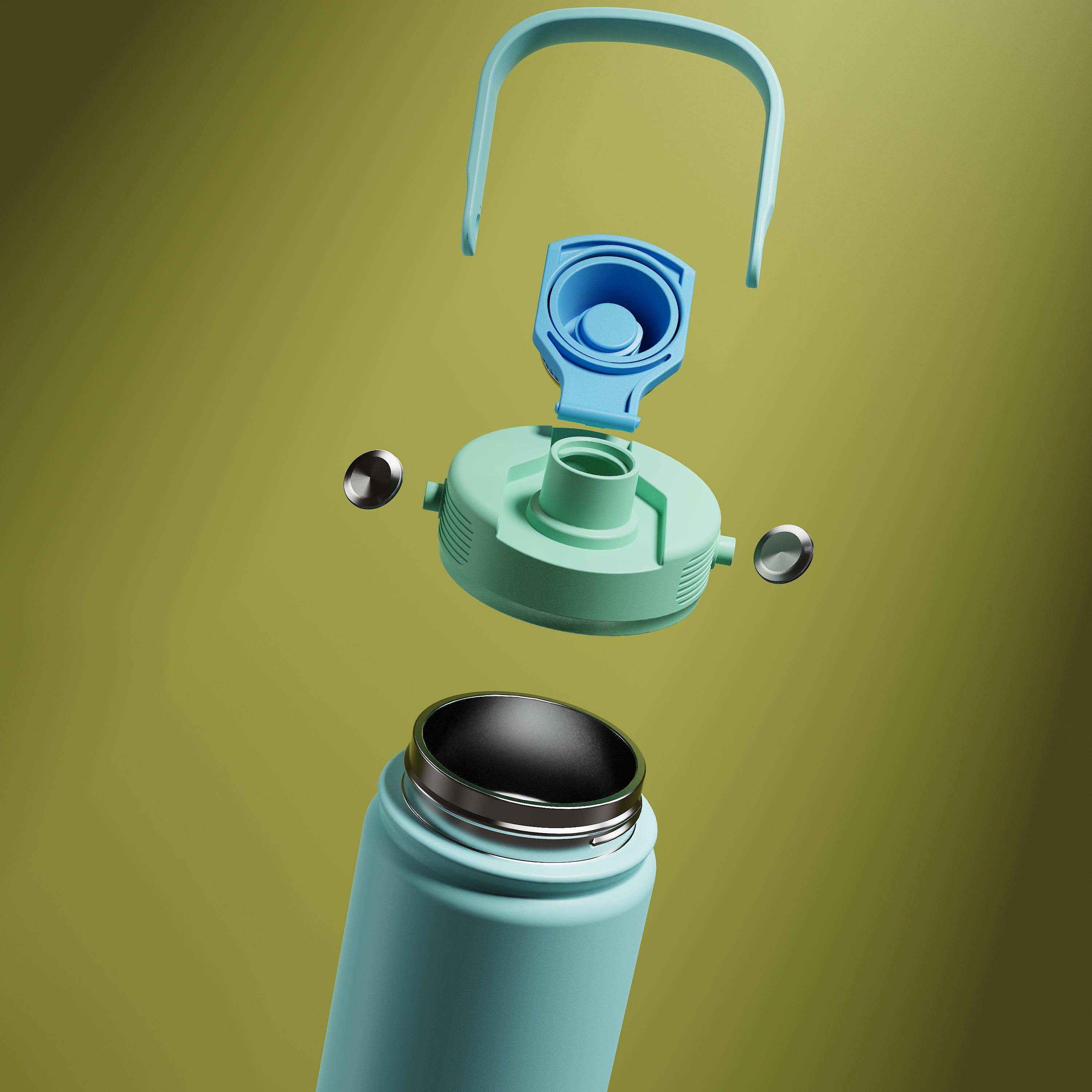 GW-S004 stainless steel double wall vacuum space sports bottle
