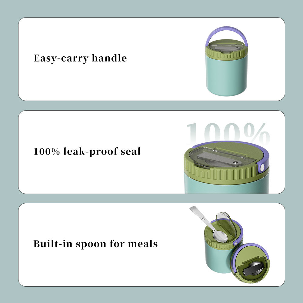 Houroffer GW-K009 Thermos Lunch Box for Hot Food