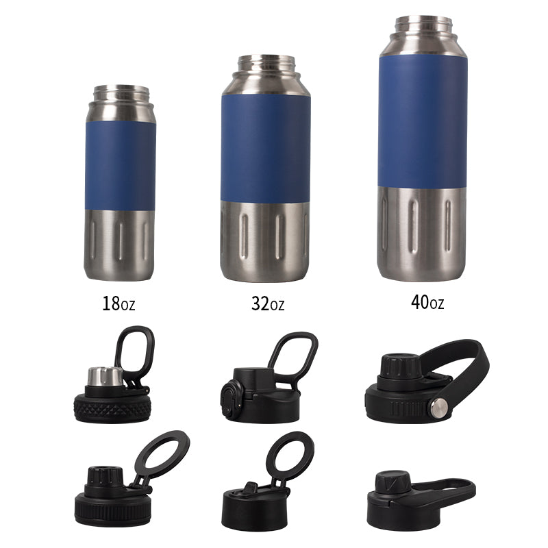 Houroffer 18oz 32oz Double Wall Insulated Water Bottle Stainless Steel Vacuum Insulated Travel Cup Termos for Sports Hiking