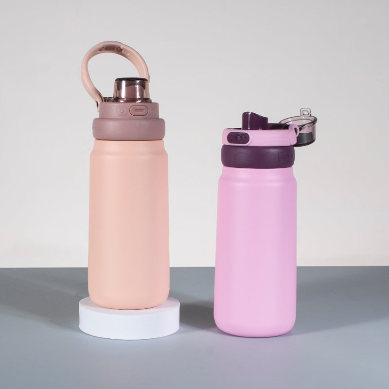 GW-S056 flip-up lid double wall stainless steel vacuum bottle