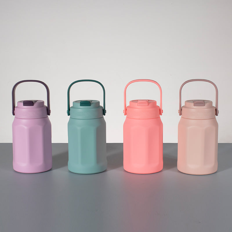 GW-S057 octagon shape double wall stainless steel vacuum sports bottle