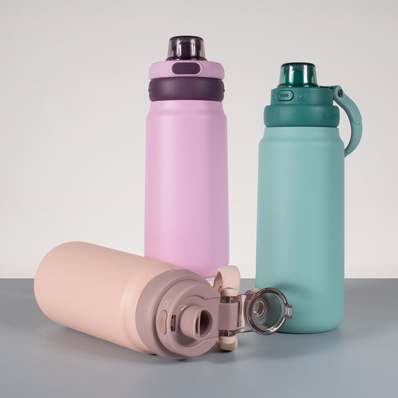 GW-S056 flip-up lid double wall stainless steel vacuum bottle