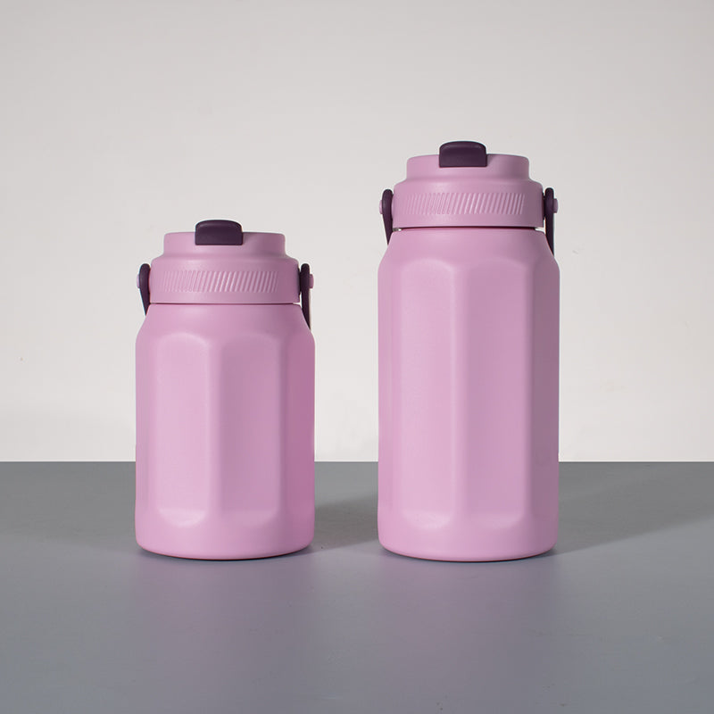 GW-S057 octagon shape double wall stainless steel vacuum sports bottle