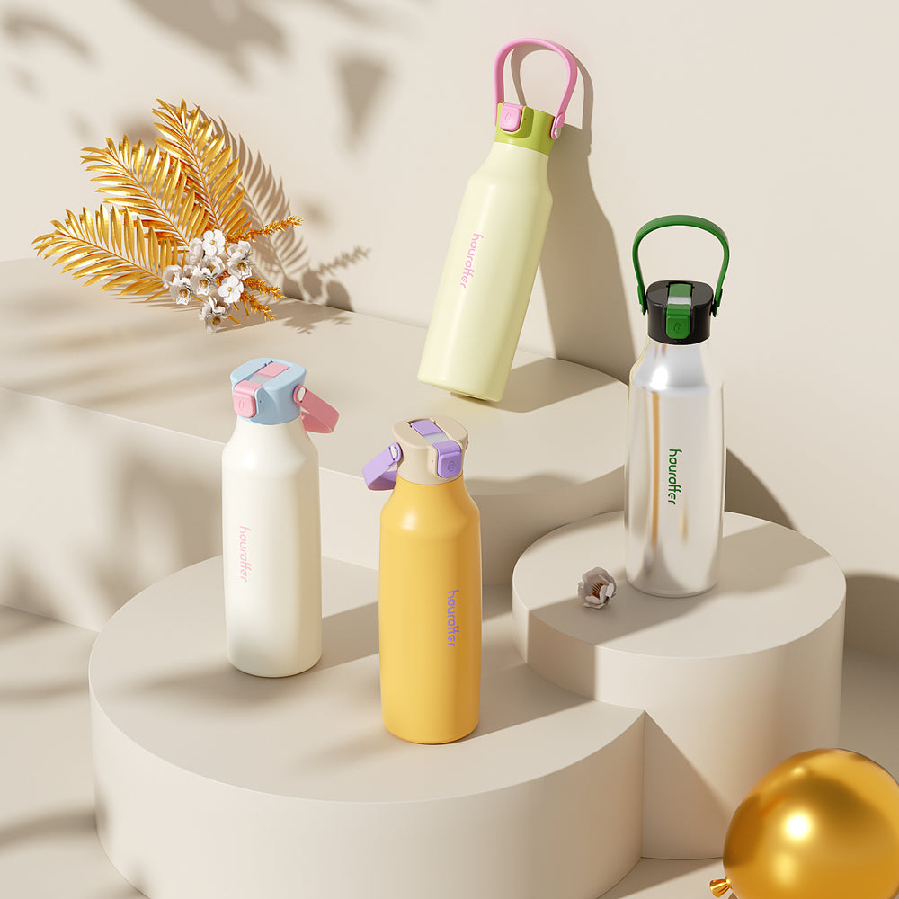 GW-S065 HydroStraw Patented Straw Bottle | 550ml / 720ml OEM Stainless Steel Drinkware