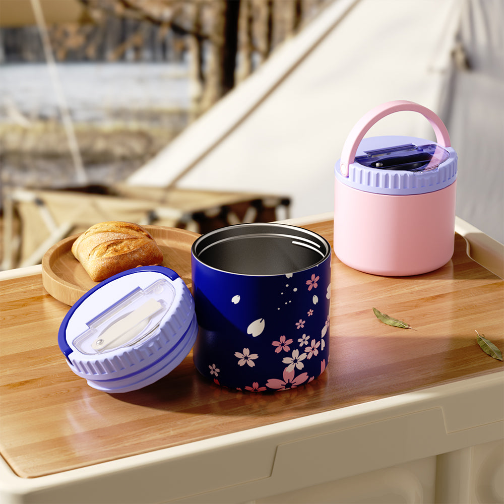 GW-K009 Go Eat Patented Food Jar with Spoon | 360ml / 550ml