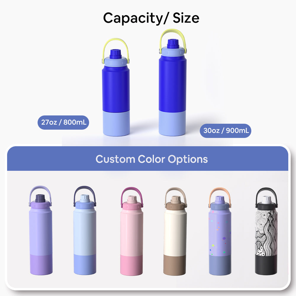 GW-S059 TurboSip Patented Multi-Lid Sport Bottle | 680ml / 900ml