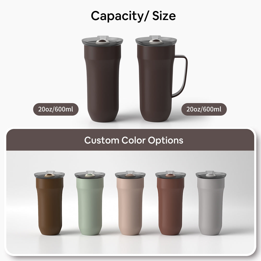 GW-T022 LeakZero Patented Coffee Tumbler | 600ml