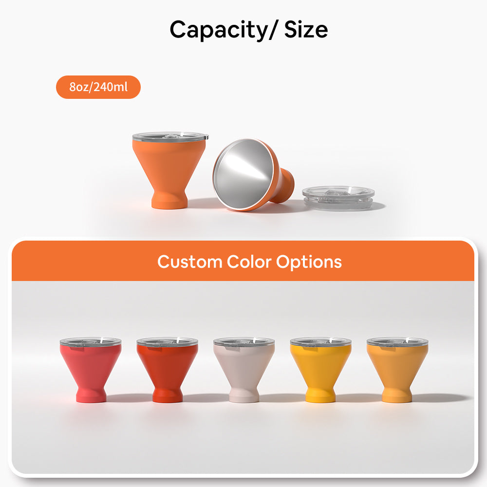 GW-W006 Martini Patented Insulated Cocktail Cup | 240ml