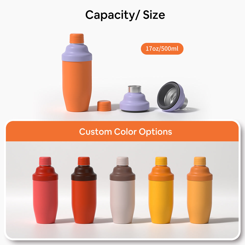 GW-W007 Hands Warm Patented Cocktail Shaker Bottle | 500ml