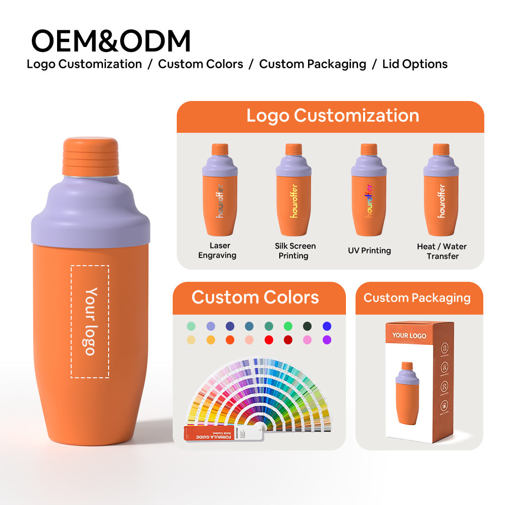 GW-W007 Hands Warm Patented Cocktail Shaker Bottle | 500ml