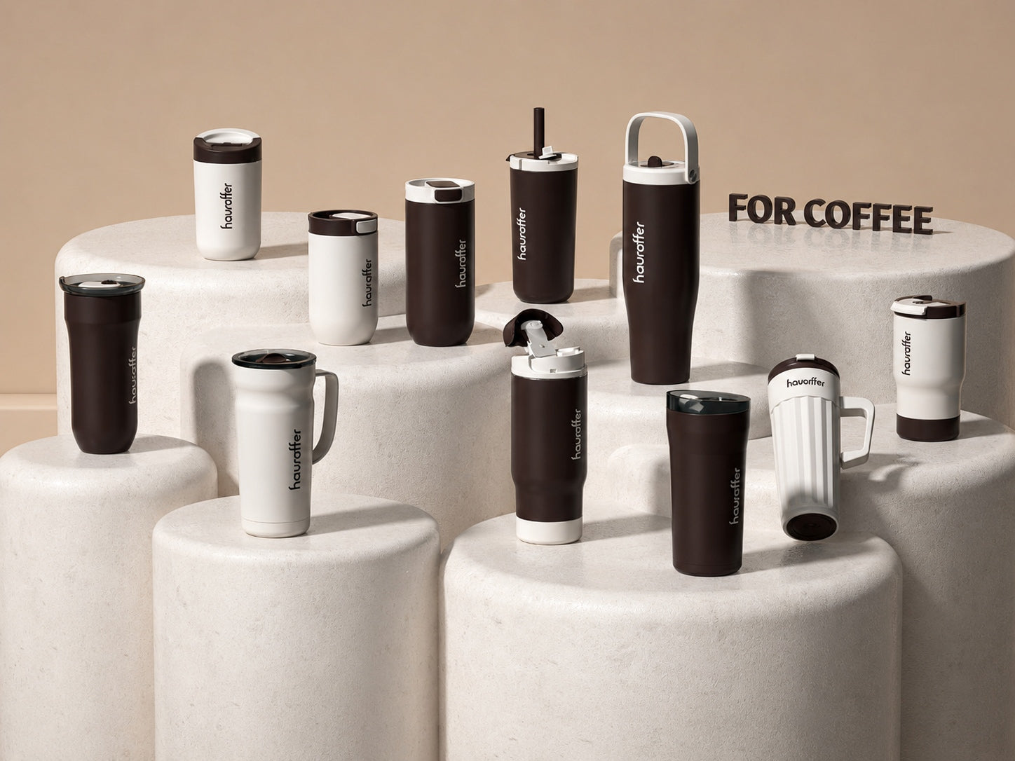 Tumblers and coffee mugs collection